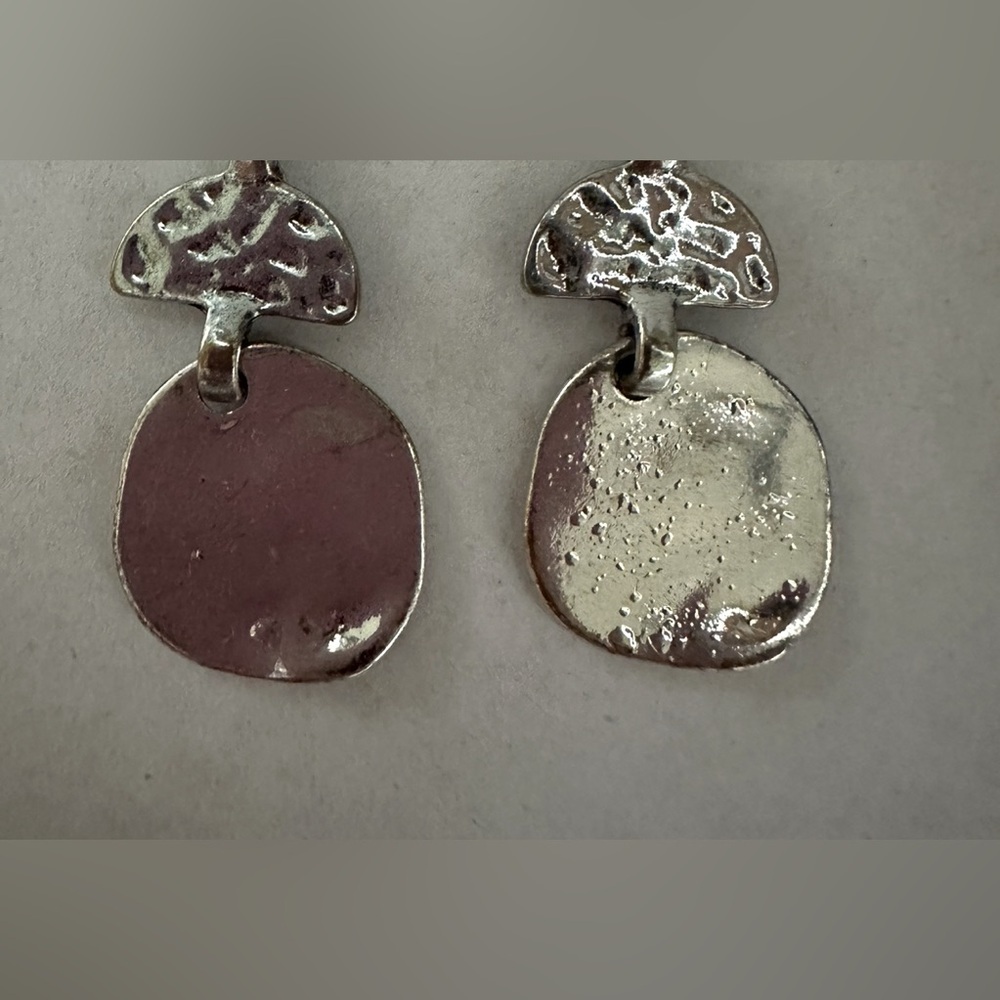 Bohemian Silver Dangle Earrings - Picture 11 of 11